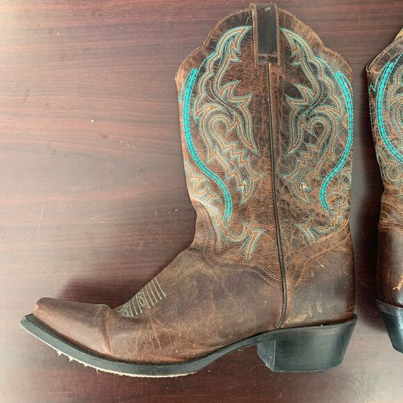 JB Dillon Western Boot Women’s Brown size 10B - Picture 4 of 10